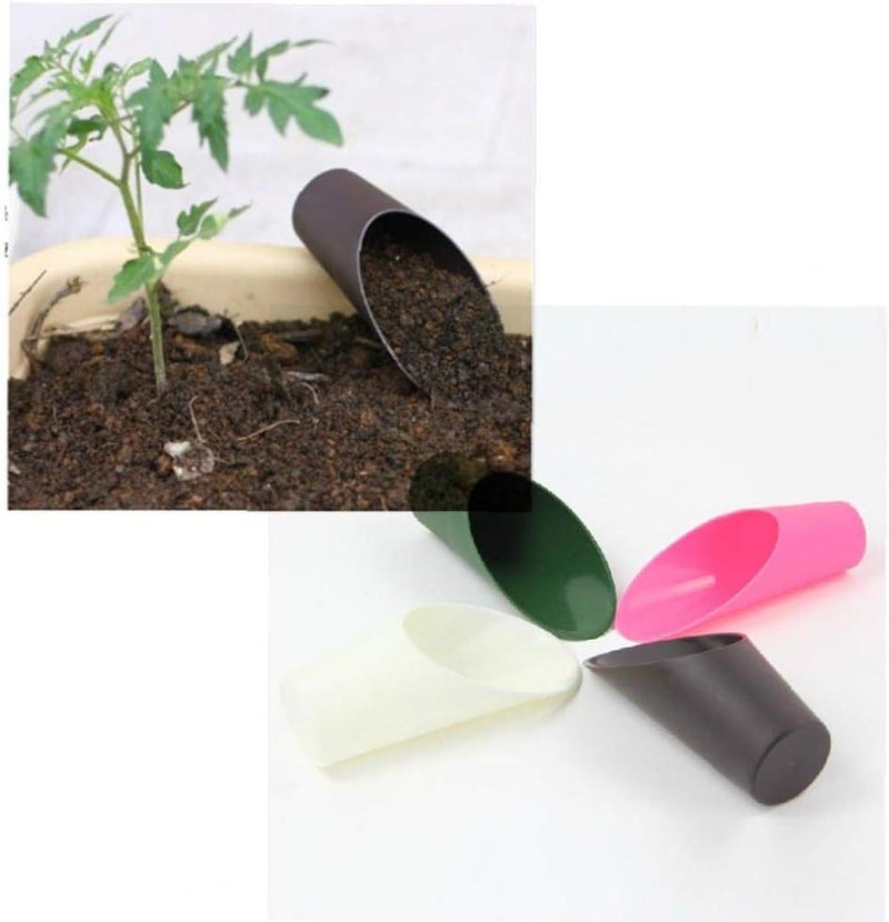 woobles Bonsai Soil Scoop Plastic Bonsai Soil Scoop Gardening Tool Planter Heavy Duty Shovel Brown Shovel Bonsai 17.5 * 5.5cm - Image 3